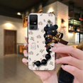 thumbnail image 1 of KDY-Phone Case For TCL 40XE 5G/40X 5G/40NxtPaper 5G, Back Cover cute silicone Black pearl pendant Bear bracelet Skin-friendly feel Cartoon Waterproof phone case Anti-knock Dirt-resistant, 1 of 9