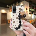 thumbnail image 1 of KDY-Phone Case For TCL 40XE 5G/40X 5G/40NxtPaper 5G, protective case Anti-knock Dirt-resistant Black pearl pendant Bear bracelet Waterproof silicone Back Cover Simplicity Cartoon cute, 1 of 9