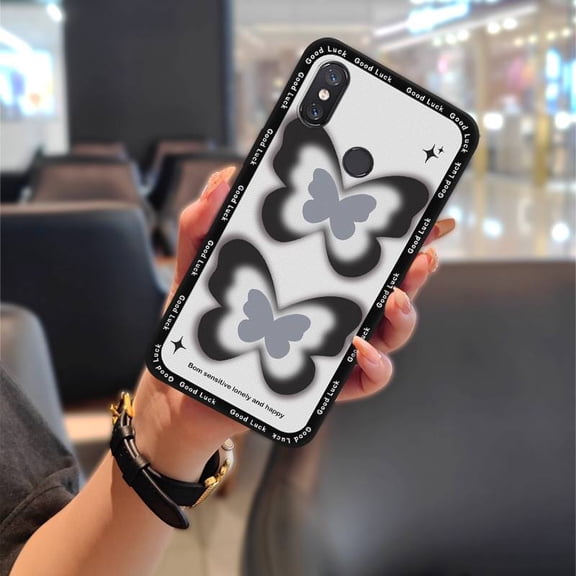 KDY-Phone Case For Xiaomi Mi 8, Full wrap Durable Back Cover Graffiti Fashion Design Cartoon Silicone Phone Pouch Shockproof TPU Soft case flower Waterproof Cute Anti-knock Oil Painting