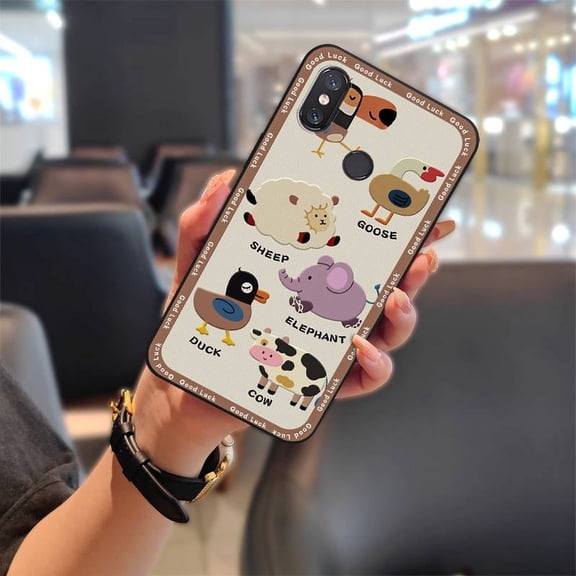 KDY-Phone Case For Xiaomi Mi 8, Soft case Anti-knock Shockproof TPU Durable Waterproof Back Cover Cute Silicone Dirt-resistant Fashion Design Cover Anti-dust Cartoon Full wrap protective