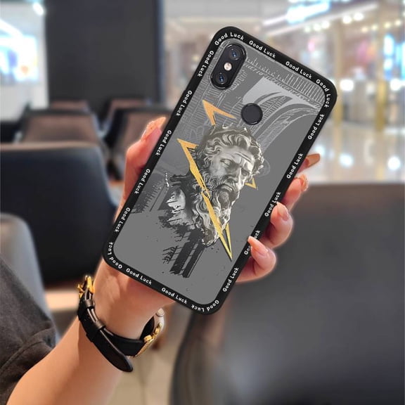 KDY-Phone Case For Xiaomi Mi 8, TPU Silicone Cartoon Protective Full wrap Fashion Design Phone Pouch Anti-dust Soft case Graffiti Durable Shockproof Waterproof Anti-knock Dirt-resistant