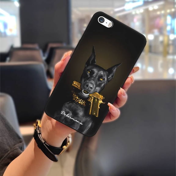 KDY-Phone Case For iphone 5/5S/SE/ip5/ip5S/ipSE, Durable Back Cover Soft case Graffiti Silicone Dirt-resistant Anti-knock Anti-dust Fashion Design Full wrap Waterproof Cartoon Cute TPU