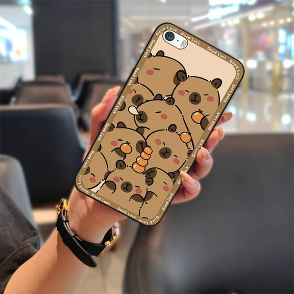 KDY-Phone Case For iphone 5/5S/SE/ip5/ip5S/ipSE, Soft case Shockproof Durable Protective Graffiti TPU Waterproof Phone Pouch Fashion Design Cartoon Full wrap Cute Silicone Dirt-resistant