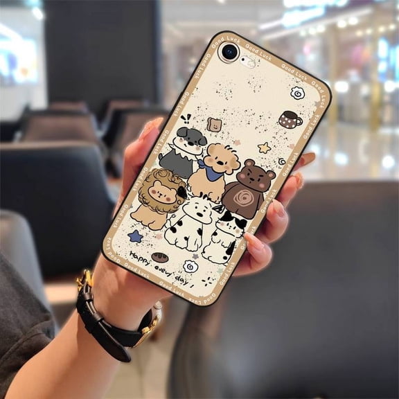 KDY-Phone Case For iphone 7/8/SE 2020/2022/SE2/SE3/ip7/ip8, Anti-knock Silicone Cartoon Protective Phone Pouch Waterproof Soft case Fashion Design Full wrap Durable Shockproof Back Cover