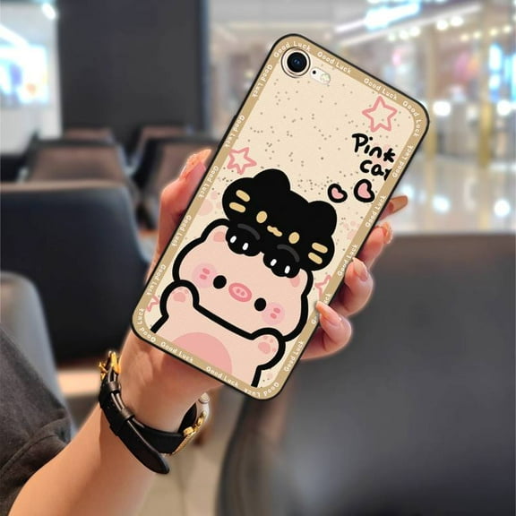 KDY-Phone Case For iphone 7/8/SE 2020/2022/SE2/SE3/ip7/ip8, Cartoon Anti-dust Phone Pouch Silicone Graffiti Shockproof TPU Back Cover Animals Durable Fashion Design Protective Soft case