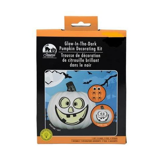 KDZO DIY Glow-in-the-Dark Pumpkin Decorating Kit No-Carve Halloween Craft for Kids Pumpkin Face