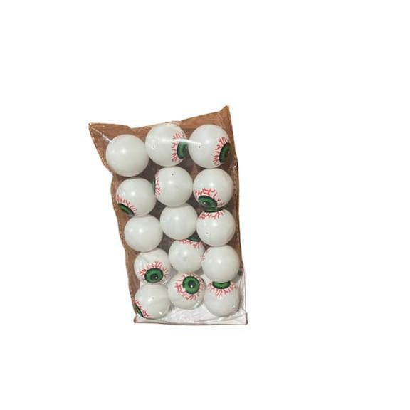 KDZO Halloween Eyeball Pack 15pcs Creepy Green Eyes for Scary Halloween Decorations & Haunted House Props