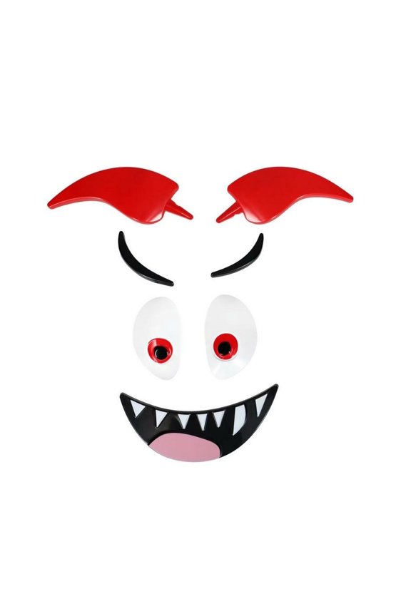 KDZO Halloween Plastic Push in Pumpkin Decorating Kits No Carving Kits Devil Pumpkin