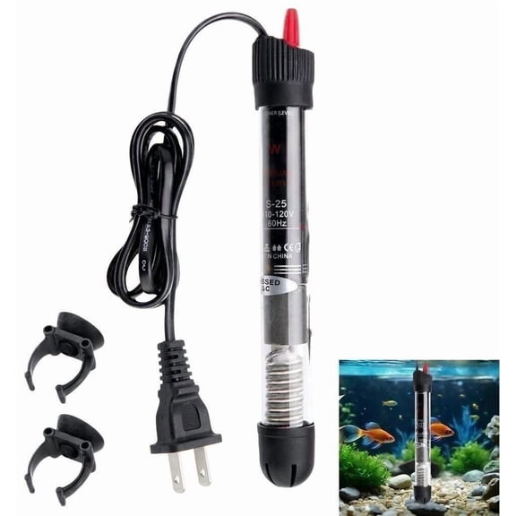 Cyitimo, Fish Tank Heater, 50W, Dual Digital Display, 5.1in Nano Tank ...