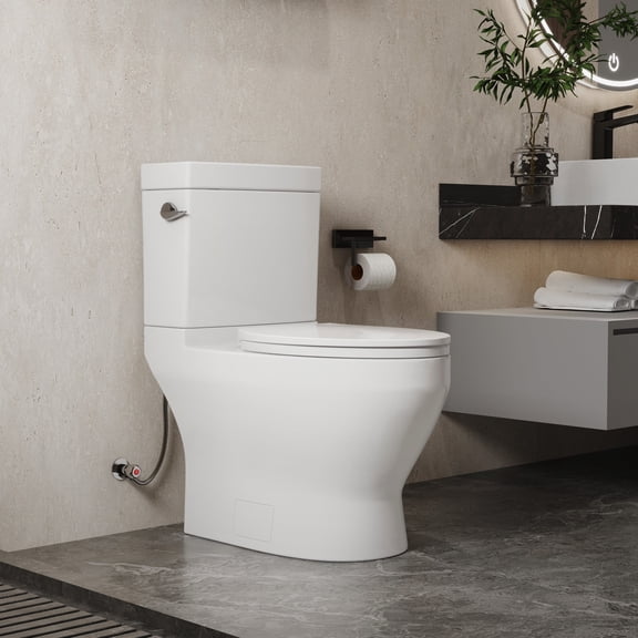 KE KING Lavan 1000 MaP Score Powerful Flush Comfort ADA Height Floor Mounted Two-Piece Toilet, 12'' Rough-In Toilet