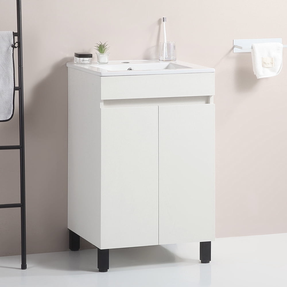 KEAIDO Bathroom Vanity, 20" Modern Freestanding Bathroom Storage ...