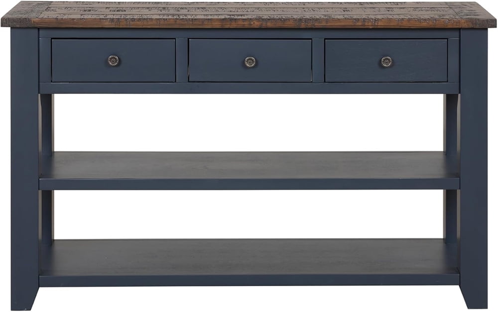 KEAIDO Solid Wood Console Table, Sofa Table with Storage Drawers and — free download