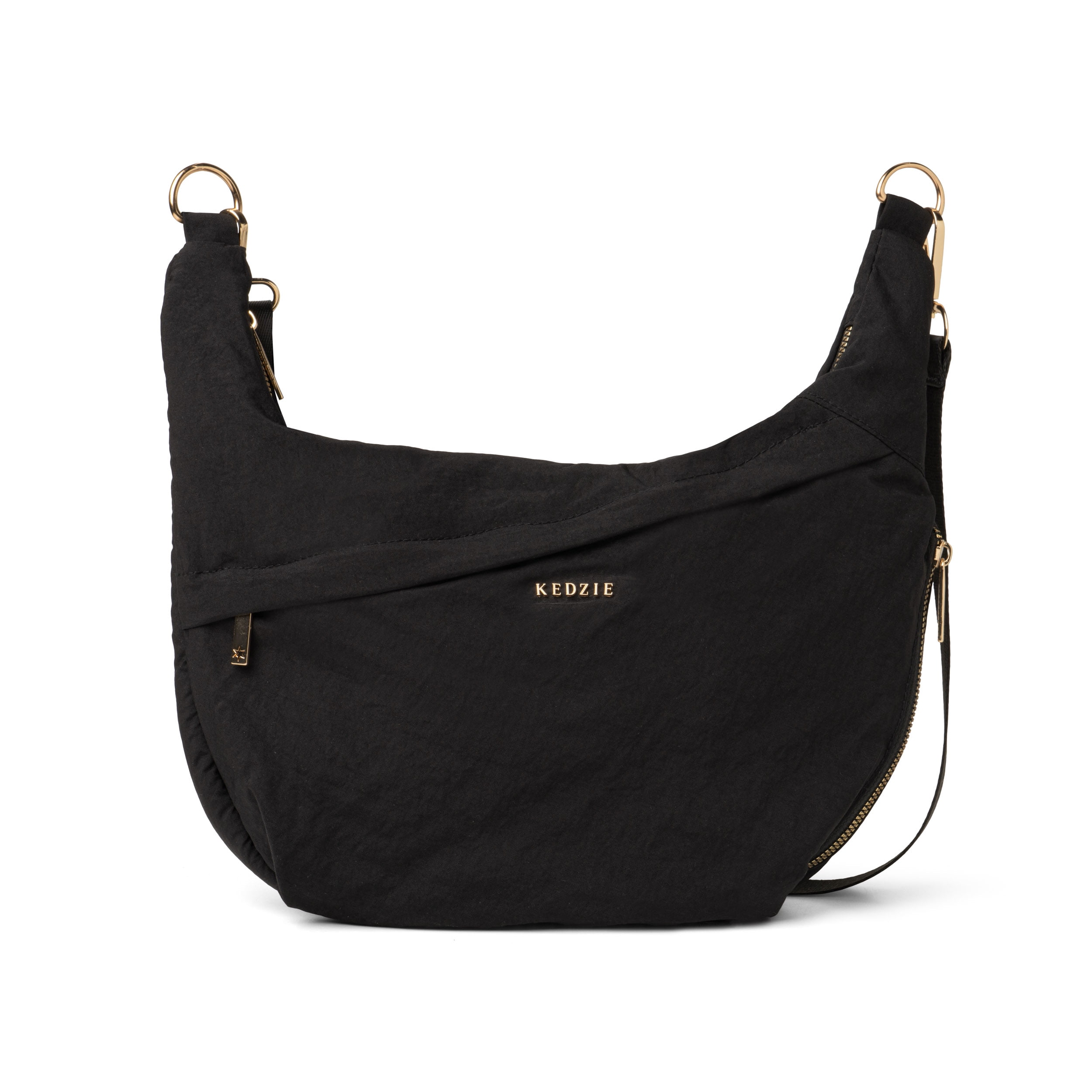 KEDZIE Atlas Lightweight Convertible Crossbody Bag, Black