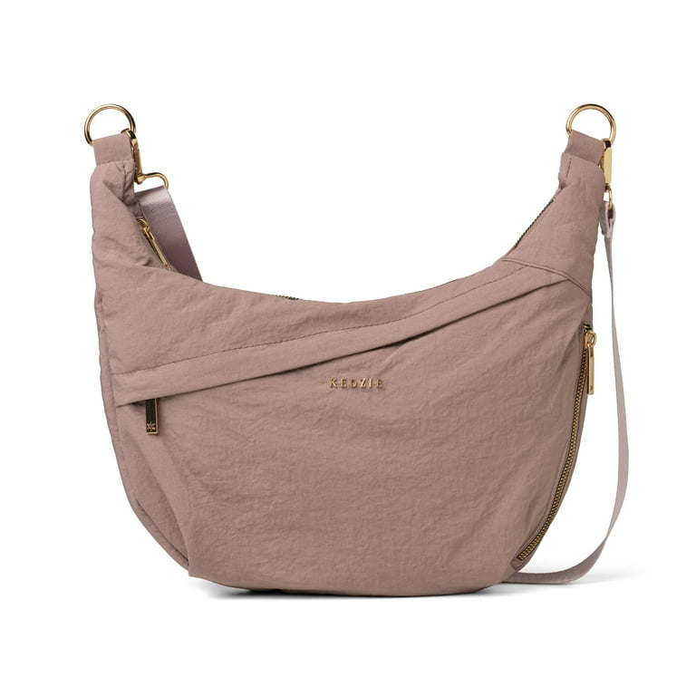 KEDZIE Atlas Lightweight Convertible Crossbody Bag, Mauve