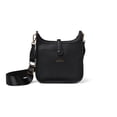 thumbnail image 1 of KEDZIE Bella Vegan Leather Crossbody Bag, Black, 1 of 8