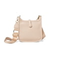 thumbnail image 1 of KEDZIE Bella Vegan Leather Crossbody Bag, Cream, 1 of 8