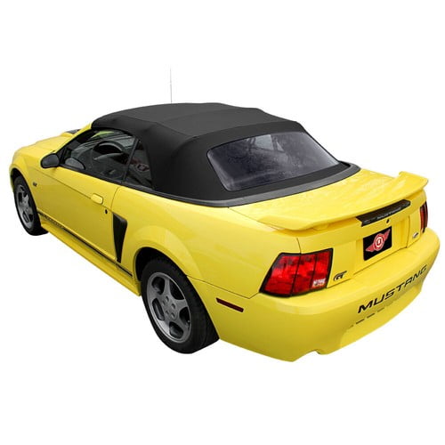KEE Auto Top Convertible Top With Plastic Window One-Piece Vinyl Black Mustan...