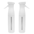 thumbnail image 1 of KEEN Continuous Spray Bottle, 10 oz Fine Mist for Hair Styling, Barber, Plants, Refillable Plastic Water Bottle Trigger Sprayer Set, White, 2 Pack, 1 of 8
