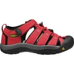 KEEN Newport H2 Closed Toe Water Sandals, Ribbon Red/Gargoyle, 8 US Unisex Little Kid