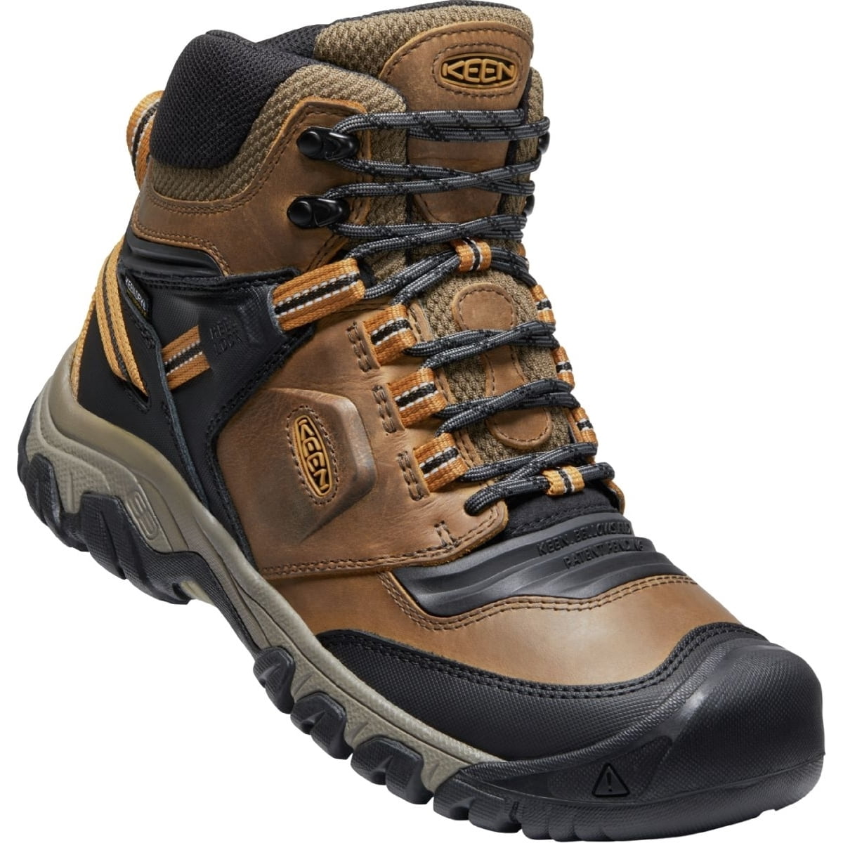 Keen Ridge Flex Mid 1024911 Mens US 10.5 Hiking Boots Brown Leather Waterproof Keen Ridge Flex Mens Size 11 Brown Mid Height Waterproof  main image 2