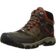 thumbnail image 1 of KEEN Mens Ridge Flex Mid Height Waterproof Hiking Boot 8 Dark Olive/Ketchup, 1 of 7