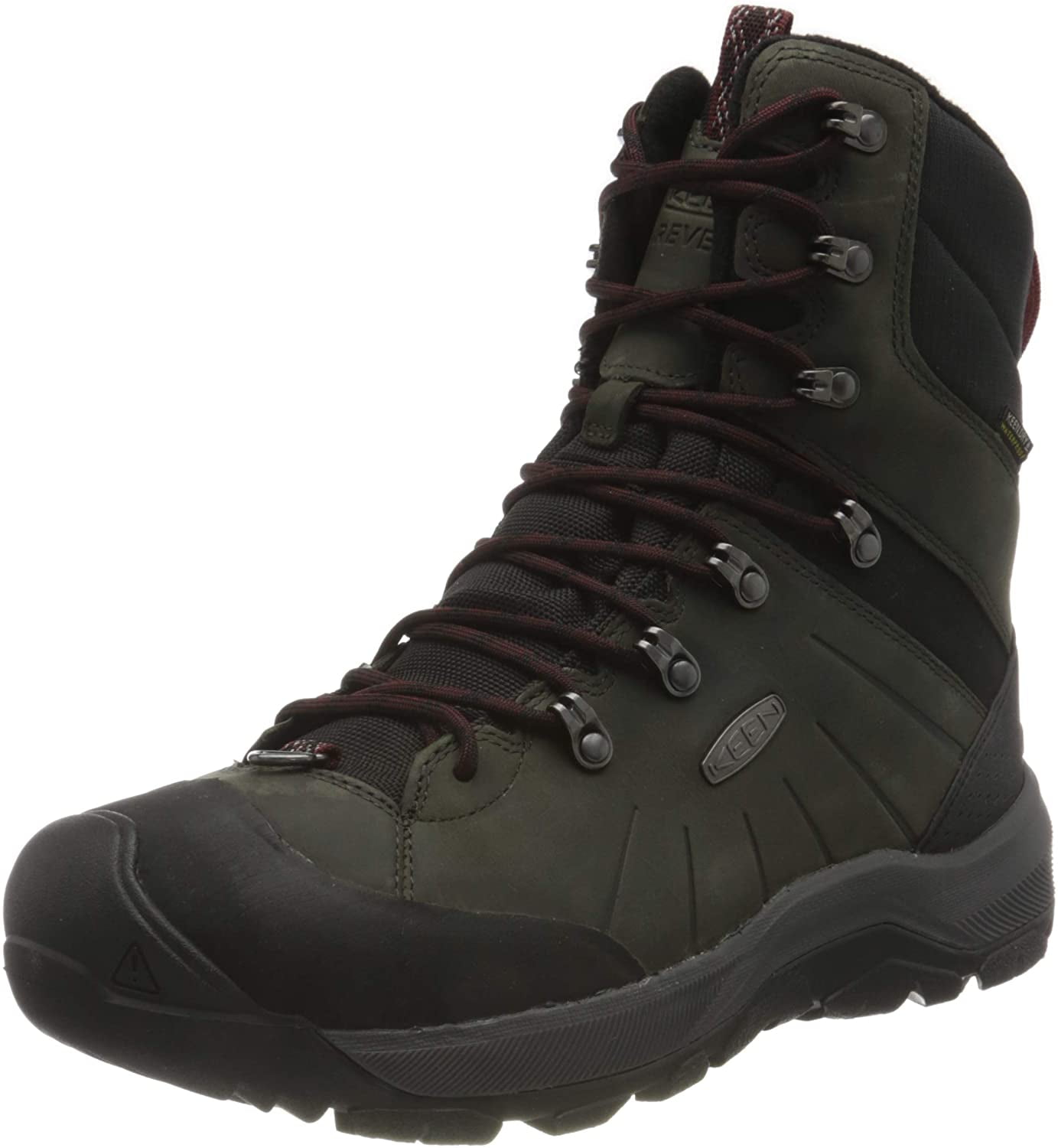 Keen - Men's Revel IV Mid Polar Black/Magnet Leather Winter Hiking Boots 1023618 - View #11