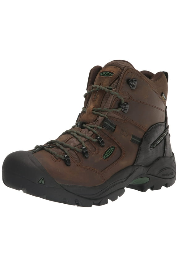 Utility Mens Pittsburgh Energy 6" Soft Toe Waterproof Industrial Work Boots, Cascade Brown/Greener Pastures, 9 D (Medium) US