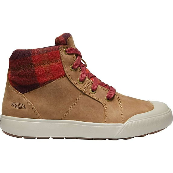 KEEN Women's Elena Mid Top Felt Collar Lace Up Boots