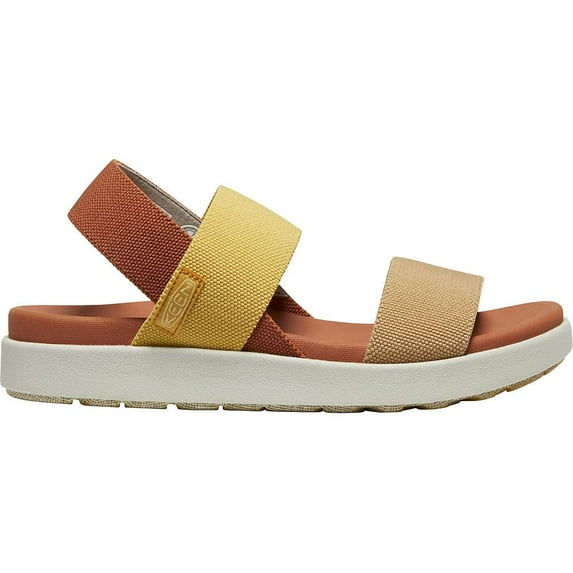KEEN Women's Backstrap Sandal, Fossil Orange & Silver Birch, 8.5