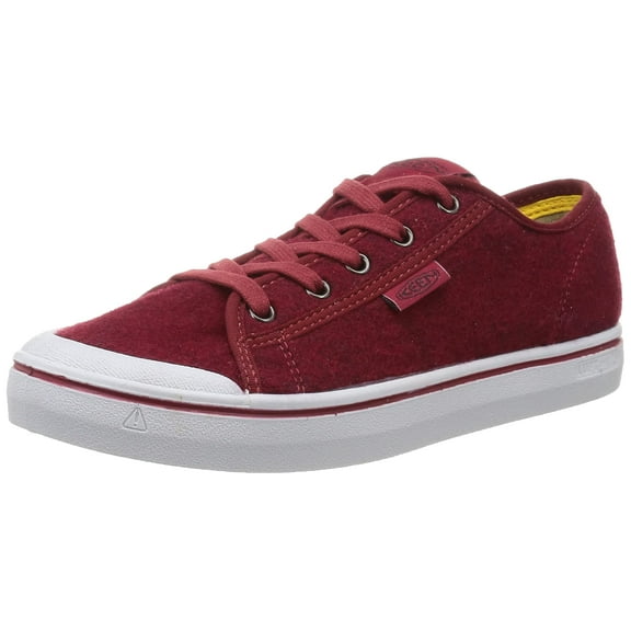KEEN Women's Elsa 5 Casual Comfortable Sneaker, Red Felt Vapor, 10.5