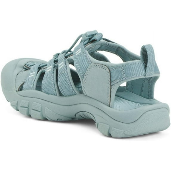 KEEN Women's Newport H2 Closed Toe Water Sandals, Monochrome/Smoke Blue, 7
