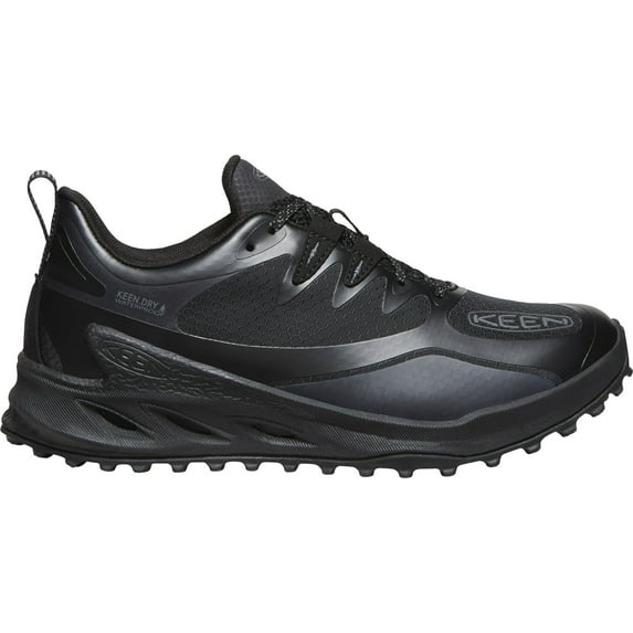 KEEN Women's Zionic Waterproof Hiking Shoes (Black/Black, 9 B US)