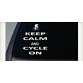 thumbnail image 1 of KEEP CALM AND CYCLE ON sticker vinyl decal LAPTOP STICKER 6" *C483*, 1 of 1