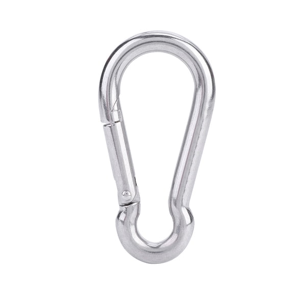 KEEP DIVING Spring Snap Hook Carabiner Premium 316 Stainless Steel Quick Release Clip For Scuba Diving Equipment Safe Accessories BCD Attachment 2 inches / 50 mm Silver