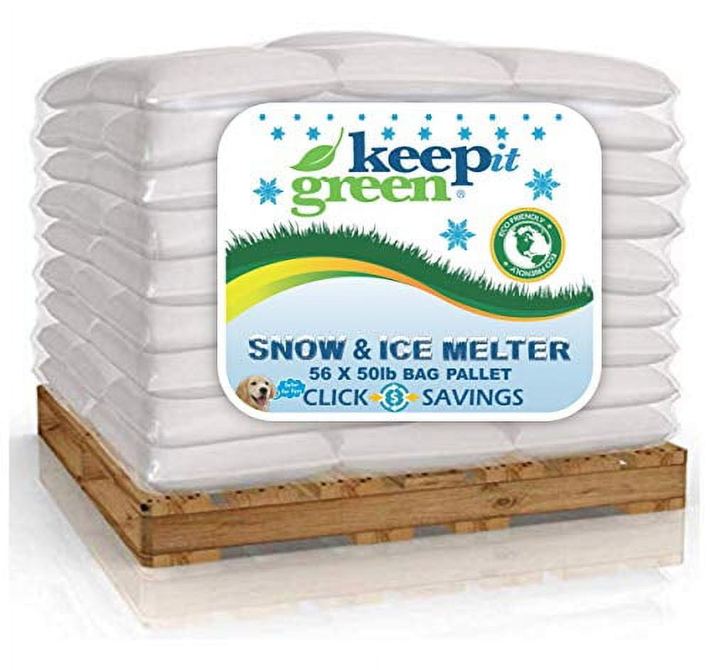 KEEP IT GREEN Pet Safe Ice Melt 2800 LBS Pallet 56 x 50 Pound Bags
