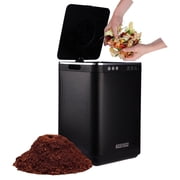 KEEPEEZ 4L Electric Kitchen Composter, Quiet Odorless Food Waste Recycler with Auto Clean, Fast, Black