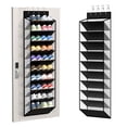 thumbnail image 1 of KEEPJOY 10 Tiers Mesh Over Door Shoe Organizer Storage, Hanging Shoe Holder for Door with Large Deep Pockets, Holds 20-30 Pairs of Shoes,Piano Whit, 1 of 8