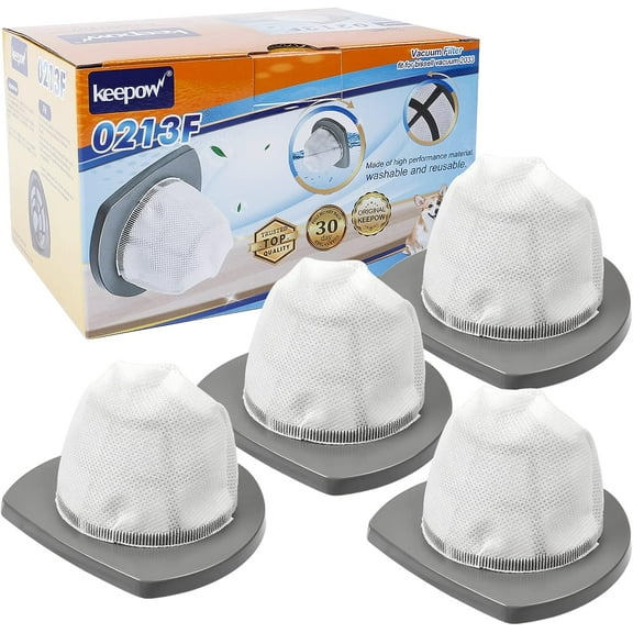 KEEPOW 2033 Vacuum Filters Compatible with Bissell Featherweight Stick Lightweight Bagless Vacuum 2033, 20331, 20333, 20336, 20339, 2033M, 4 Pack