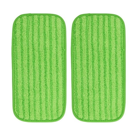KEEPOW Microfiber Mop Pad Compatible with Swiffer Wet Jet, Reusable Mop Pad for Floor Mopping and Cleaning, Wet & Dry, 2 Pack