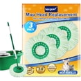thumbnail image 1 of KEEPOW Mop Head Replacement Compatible with Libman Tornado Spin Mop, Microfiber Spin Mop Pad Refill for Floor Cleaning, 3 Pack (Mop is Not Included), 1 of 7