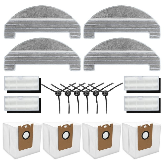 KEEPOW Replacement Parts for ihome Autovac Nova Robot Vacuum, Set of 4