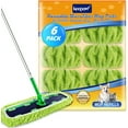 thumbnail image 1 of KEEPOW Reusable Mop Pad for Sweeper XL, 6 Pack Washable Microfiber Mop Pad Refills for Surface/Hardwood Floor Cleaning, for Dry Sweeping/Wet Mopping, 1 of 8