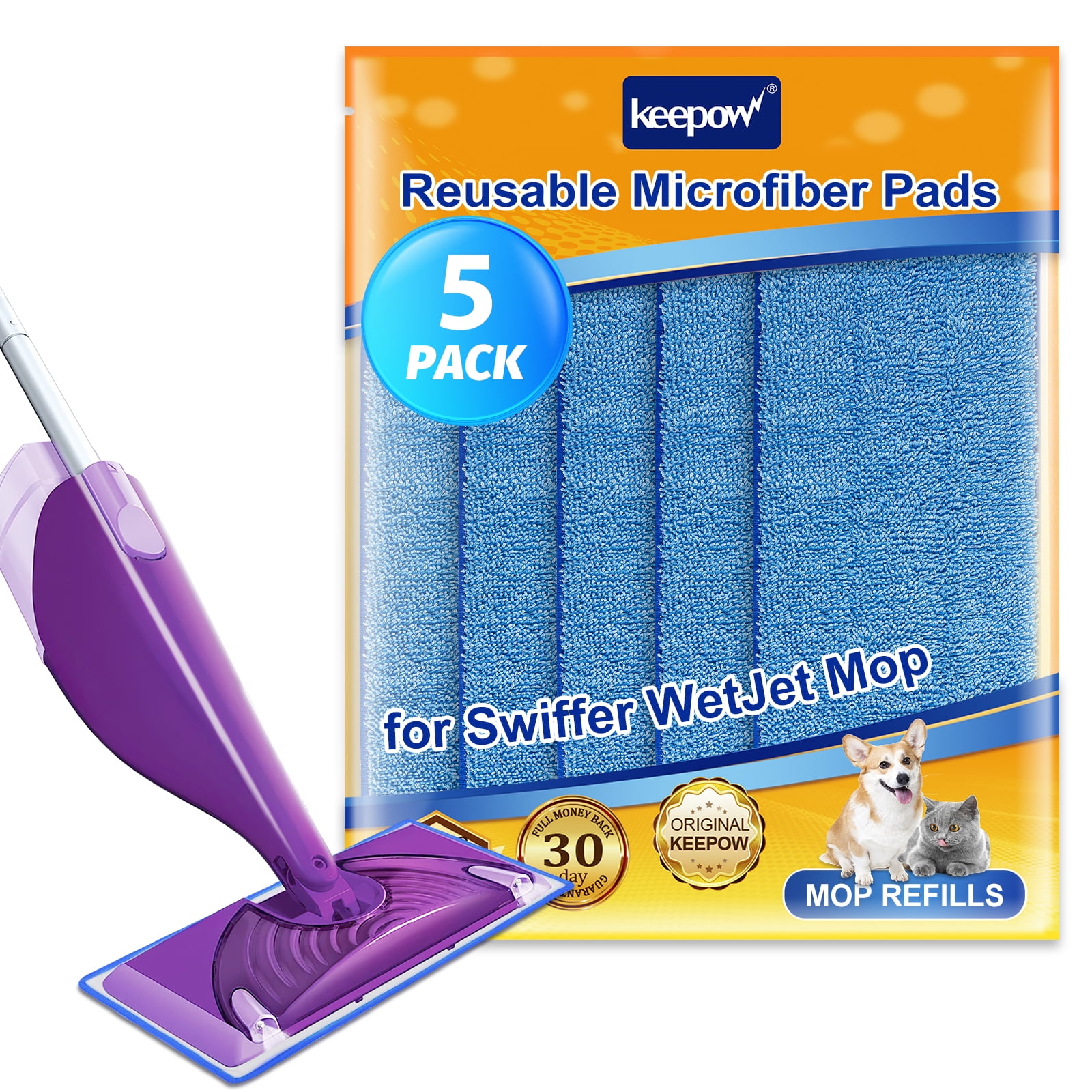 Replacement Microfiber Washable Spray Mop Dust Mop Household Mop Head Clean  Cleaning Mop Pads Cleaning Buckets for Household Use Swifter Pads for Wet