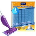 thumbnail image 1 of KEEPOW Reusable Mop Pads Compatible with Swiffer Wet Jet, Replacement Refills Mop Pads for Floor Cleaning, 5 Pack, 1 of 9