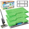 KEEPOW Reusable Shark Vac Mop Pads VM252 VM200 VC205 VM250, Washable