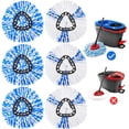 thumbnail image 1 of KEEPOW RinseClean Spin Mop Replacement Head, 6 Pack Microfiber Mop Refills Compatible with EasyWring RinseClean 2 Tank System for Floor Cleaning, 1 of 7