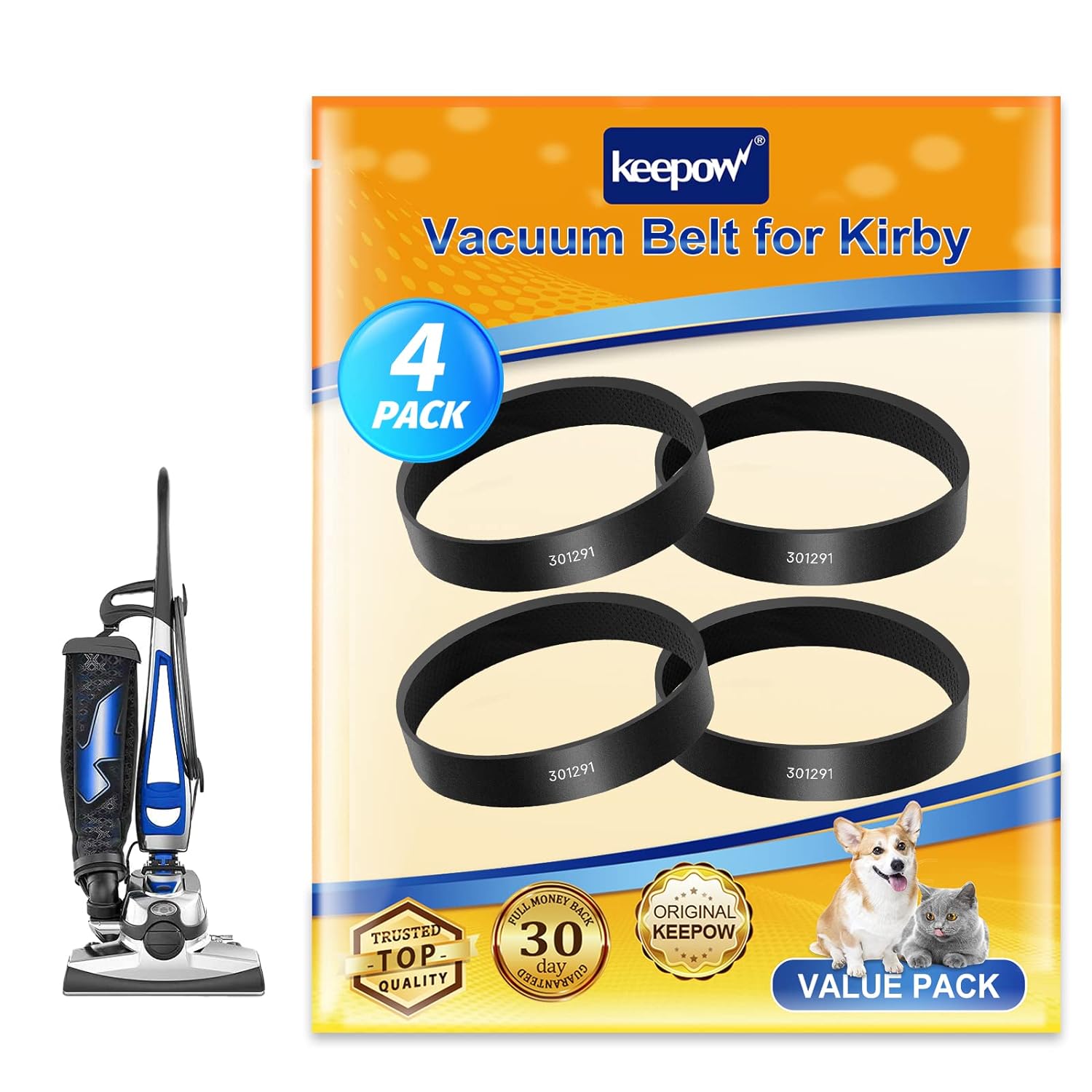 KEEPOW Vacuum Belt for Kirby, Belt Replacement for Kirby, Sentria