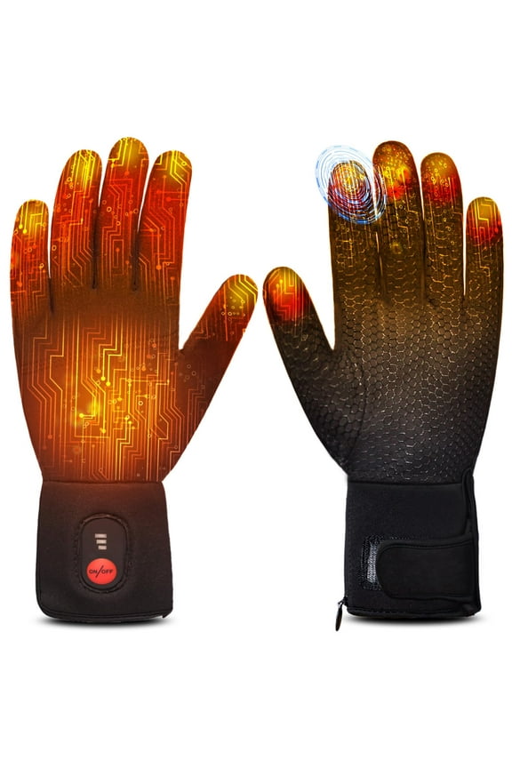 Rechargeable Electric Battery Heated Glove Liners for Men Women, Ski/Cycling/hunting