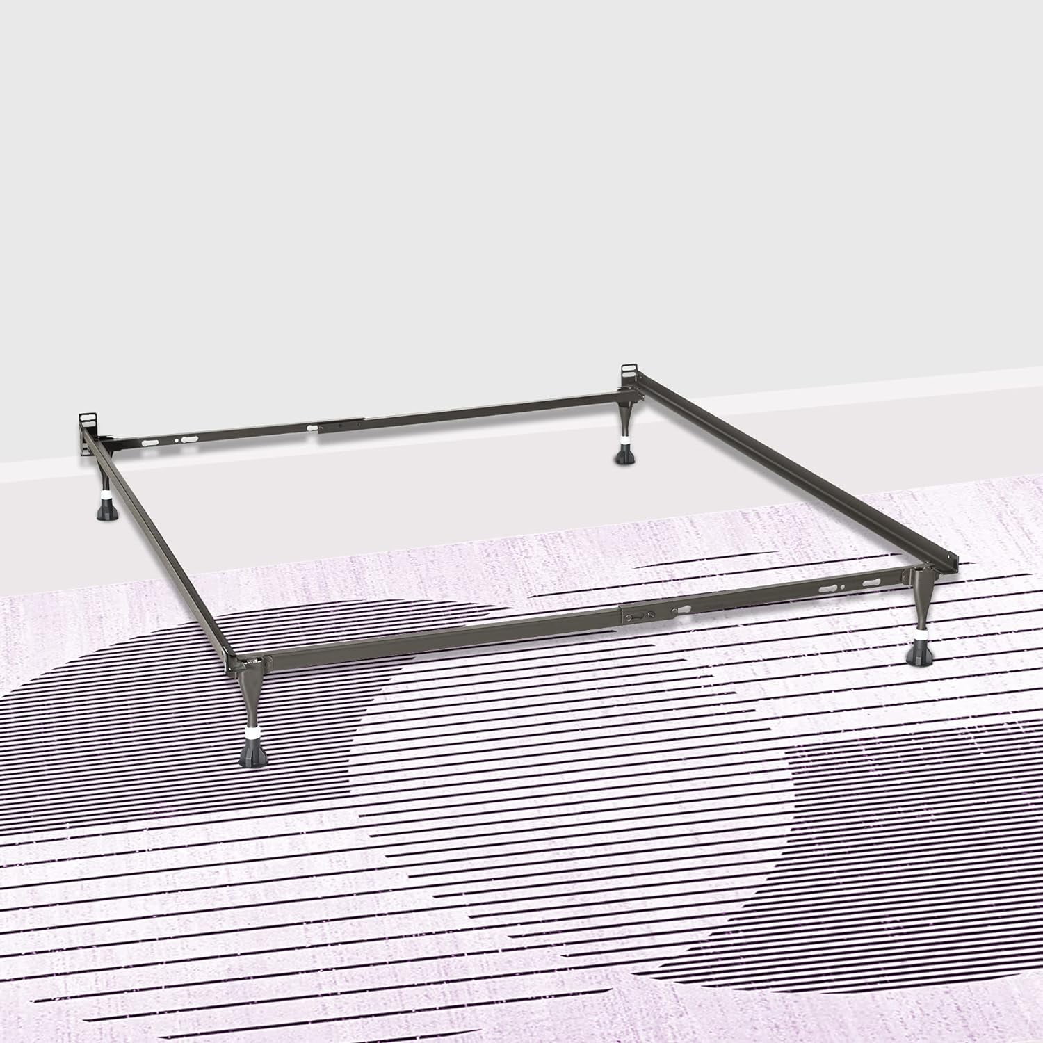 KEERDAO, Bed Frame with Extension Glides, Rail Steel Frames Provide