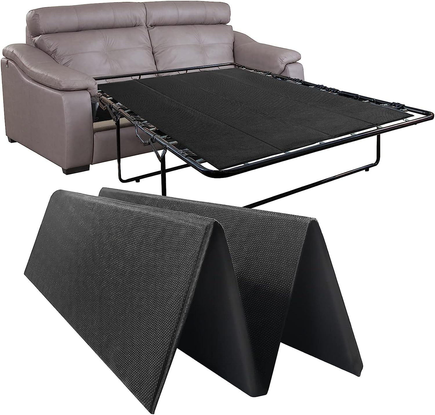 KEERDAO Foldable Box Spring, Bunkie Board, Bed Support Slats for